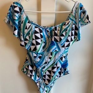 Brand New - off the shoulder bathing suit - size S